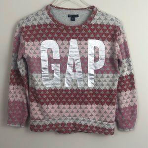 Gap distressed heart sweatshirt - Large/10